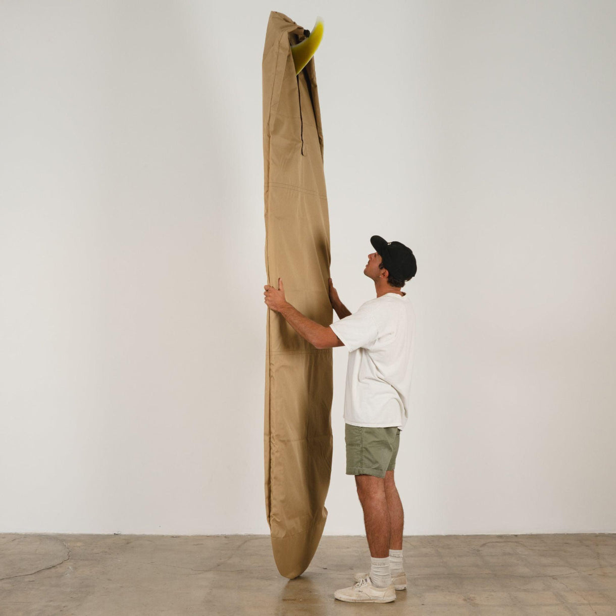 Harbor Tan Canvas Surfboard Bag