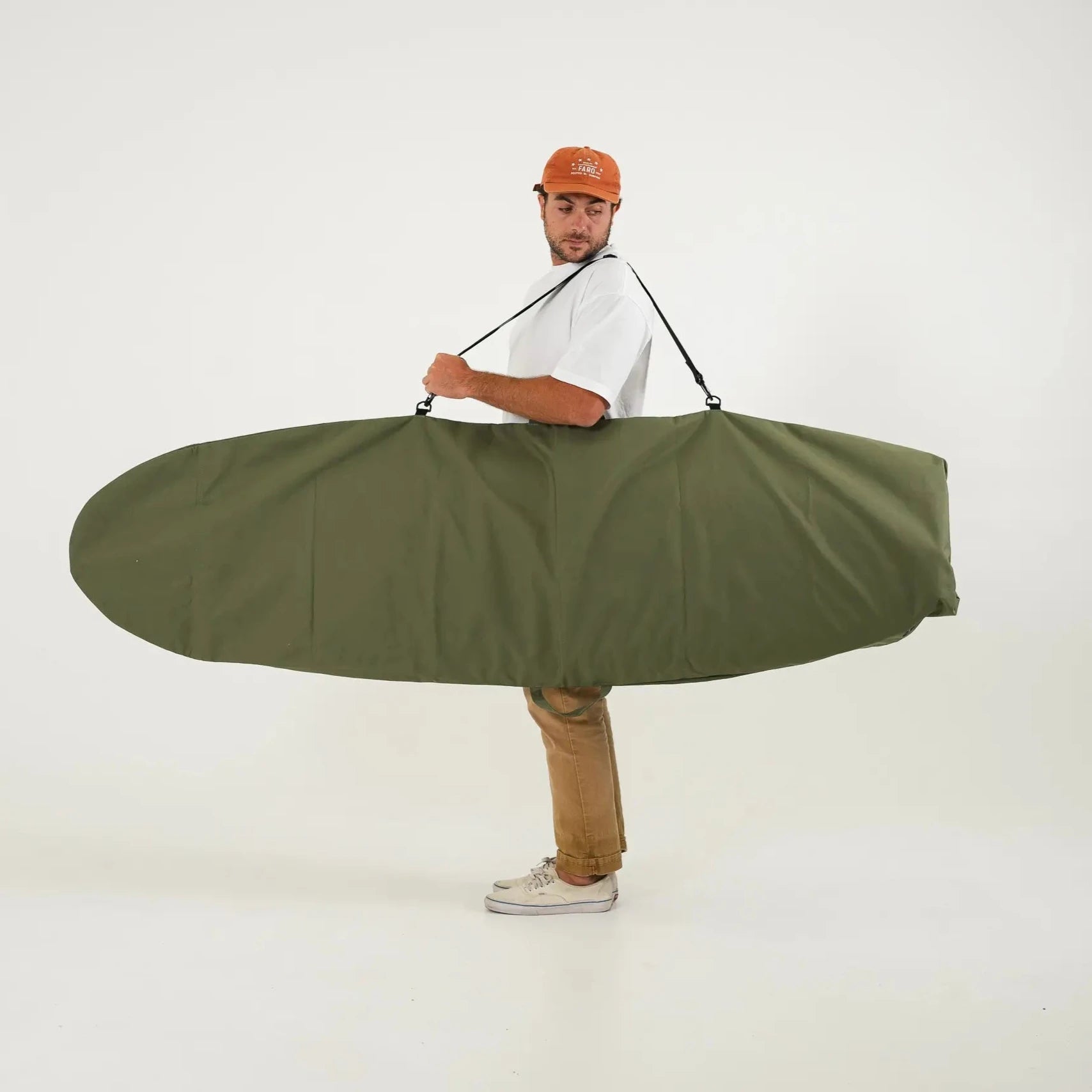 FARO Canvas Surfboard Bag (olive color)