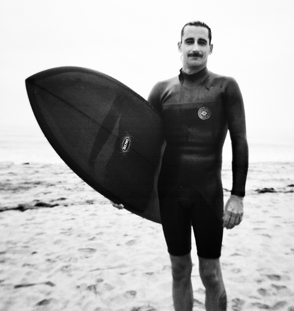 Connor With a surfboard