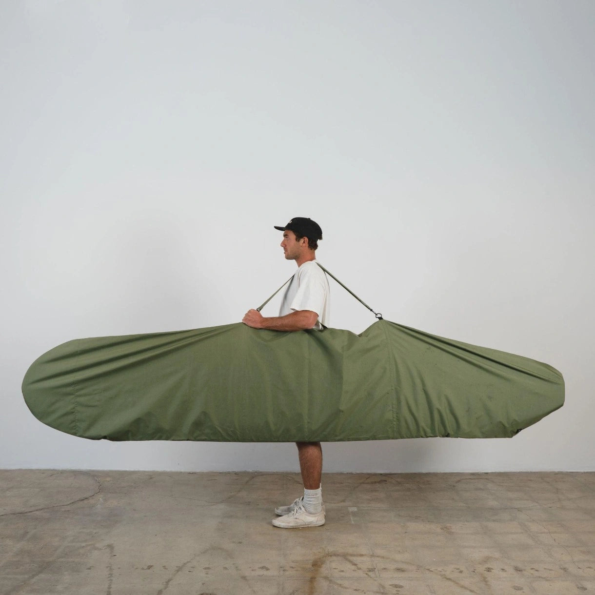 Harbor Tan Canvas Surfboard Bag