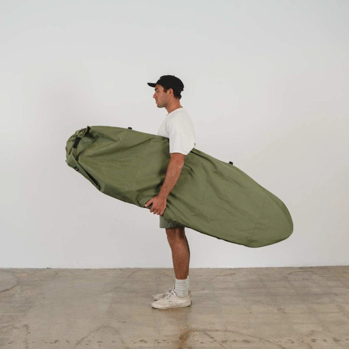 Harbor Tan Canvas Surfboard Bag