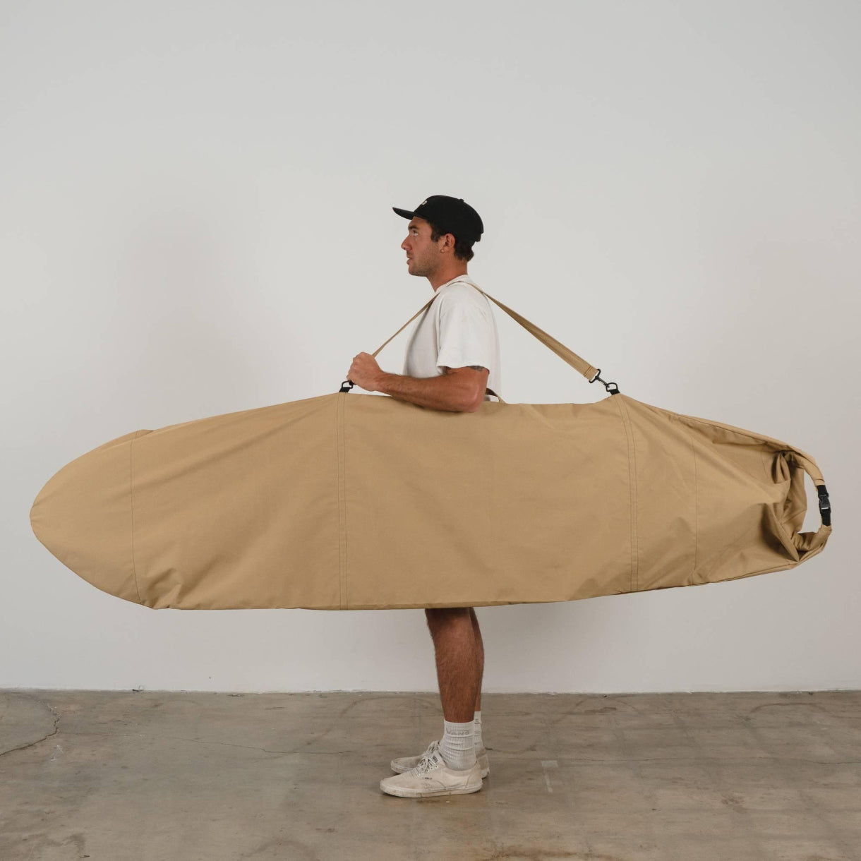 Harbor Tan Canvas Surfboard Bag