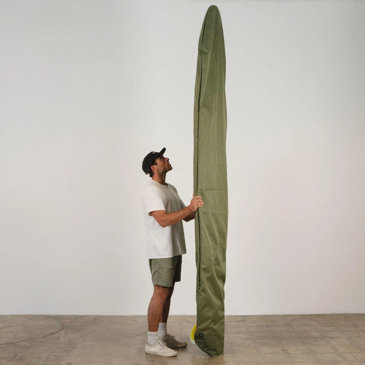 olive canvas surfboard bag 10ft