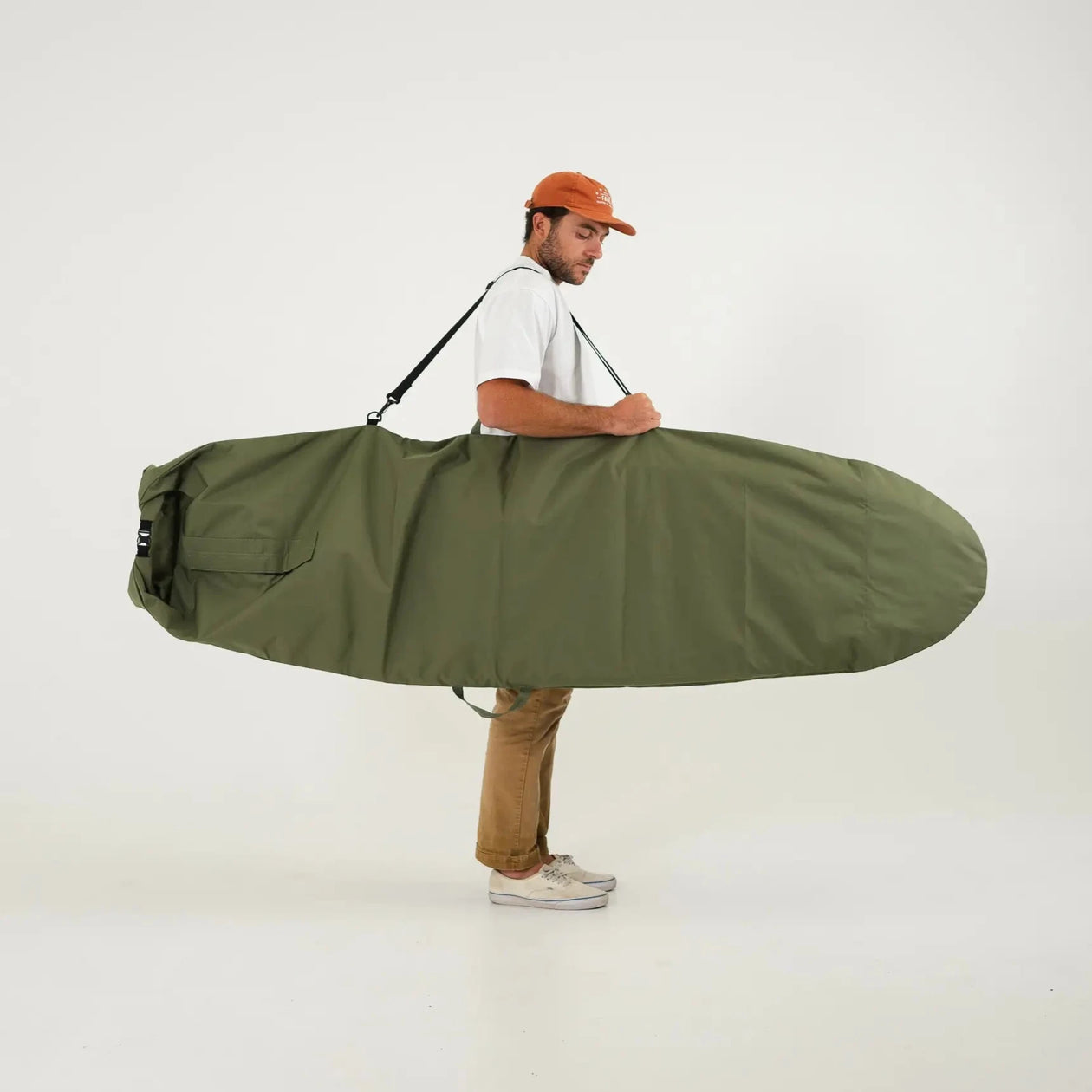 Canvas Surfboard Bag - Olive Drab - Faro