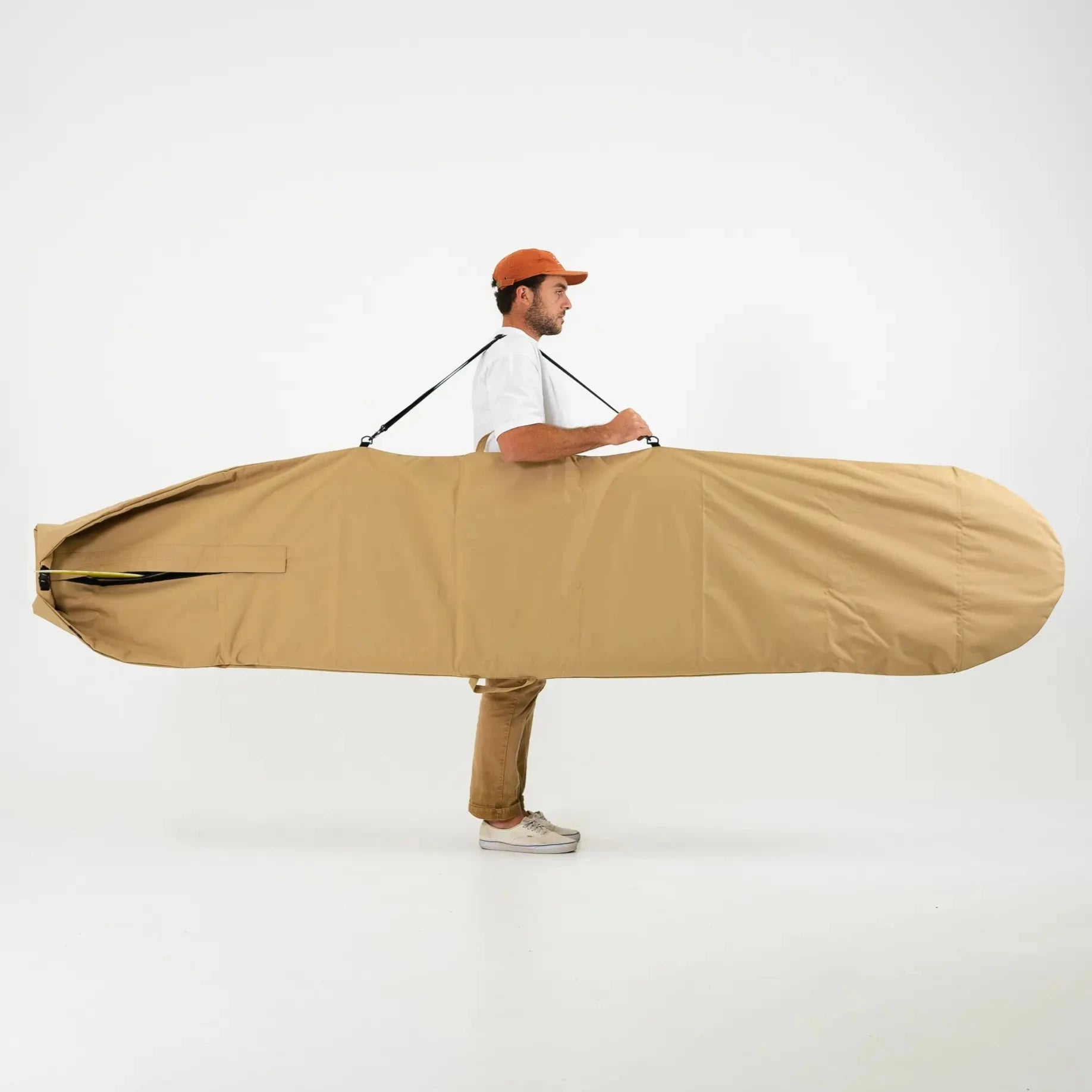 Harbor Tan Canvas Surfboard Bag