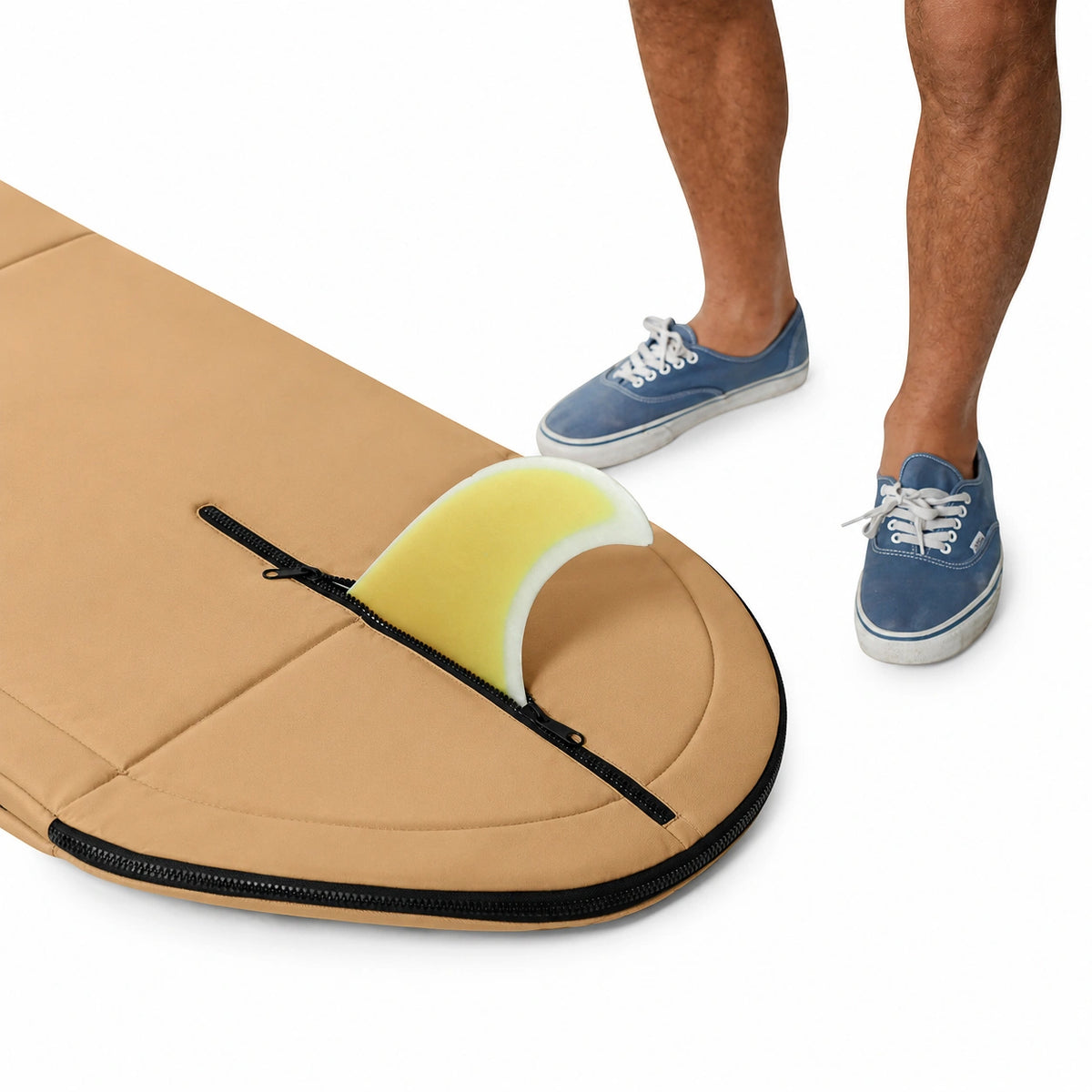 FARO Padded Day / Travel Surfboard Bag (Tan color)