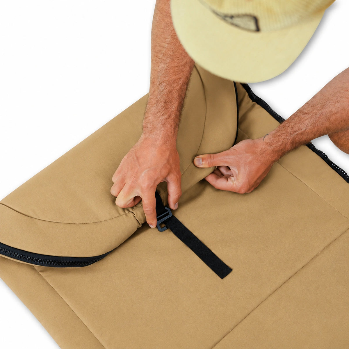 FARO Padded Day / Travel Surfboard Bag (Tan color)
