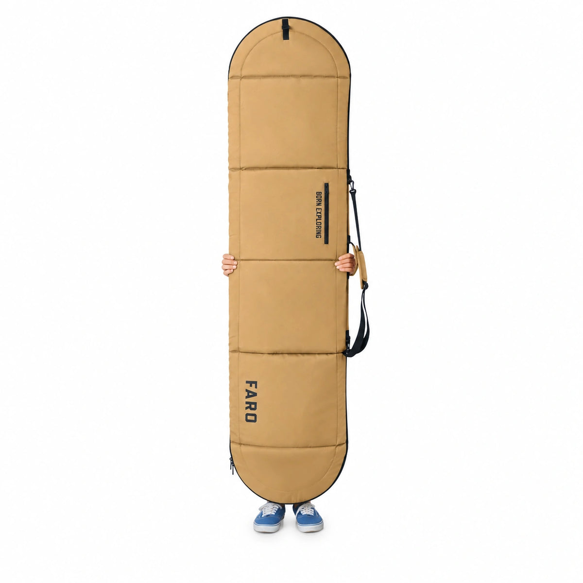 FARO Padded Day / Travel Surfboard Bag (Tan color)