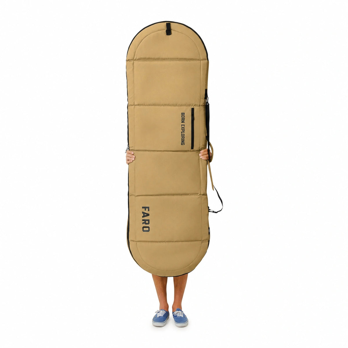 FARO Padded Day / Travel Surfboard Bag (Tan color)