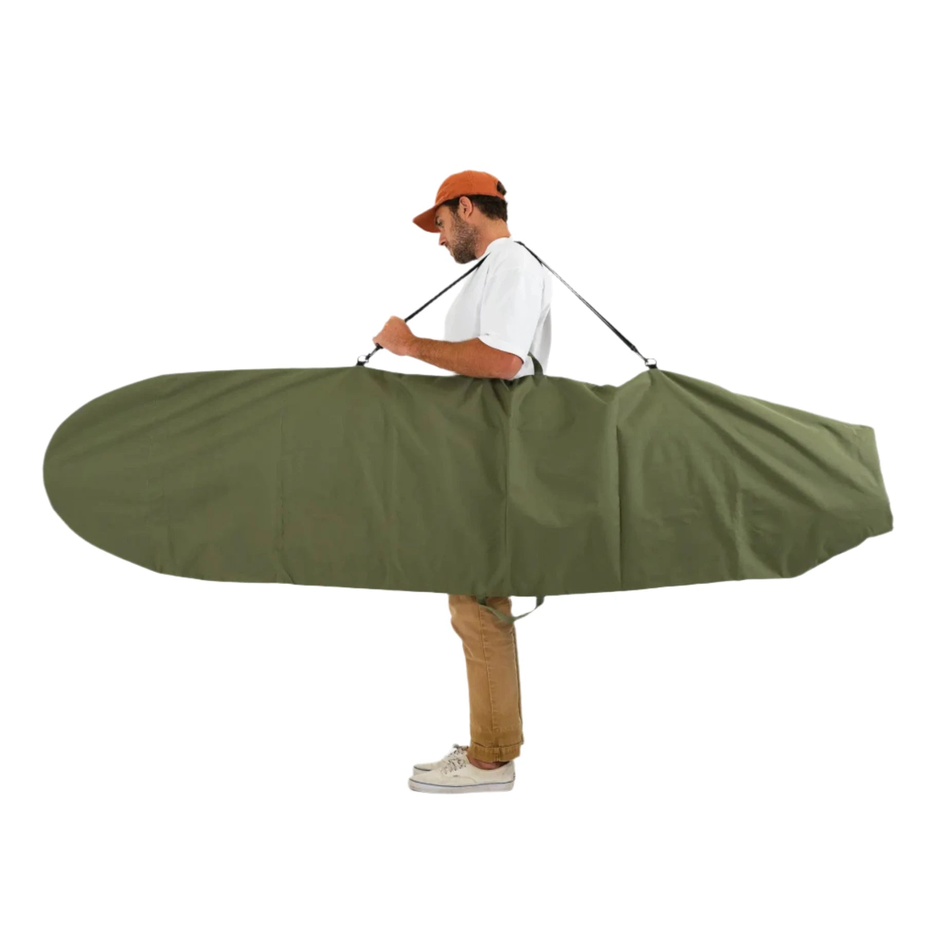 Olive Drab Canvas Surfboard Bag