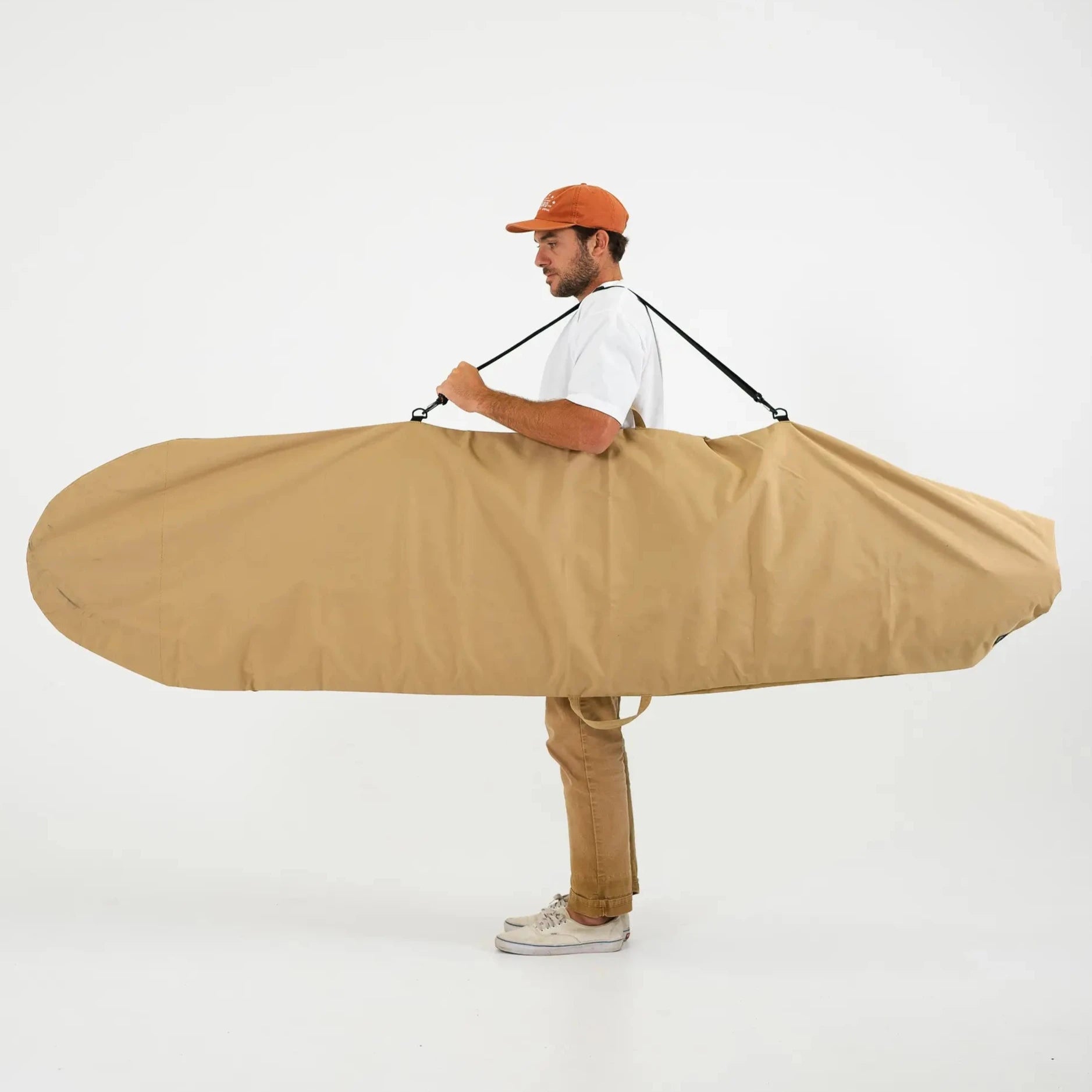 Harbor Tan Canvas Surfboard Bag