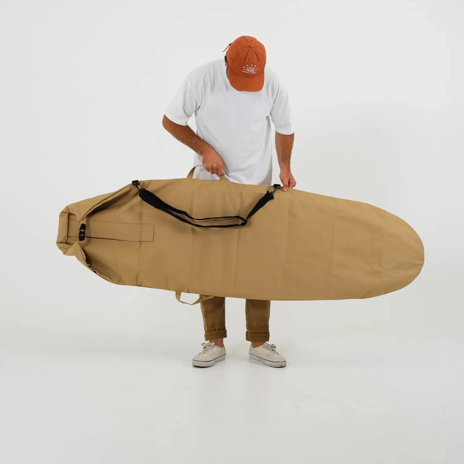 Harbor Tan Canvas Surfboard Bag